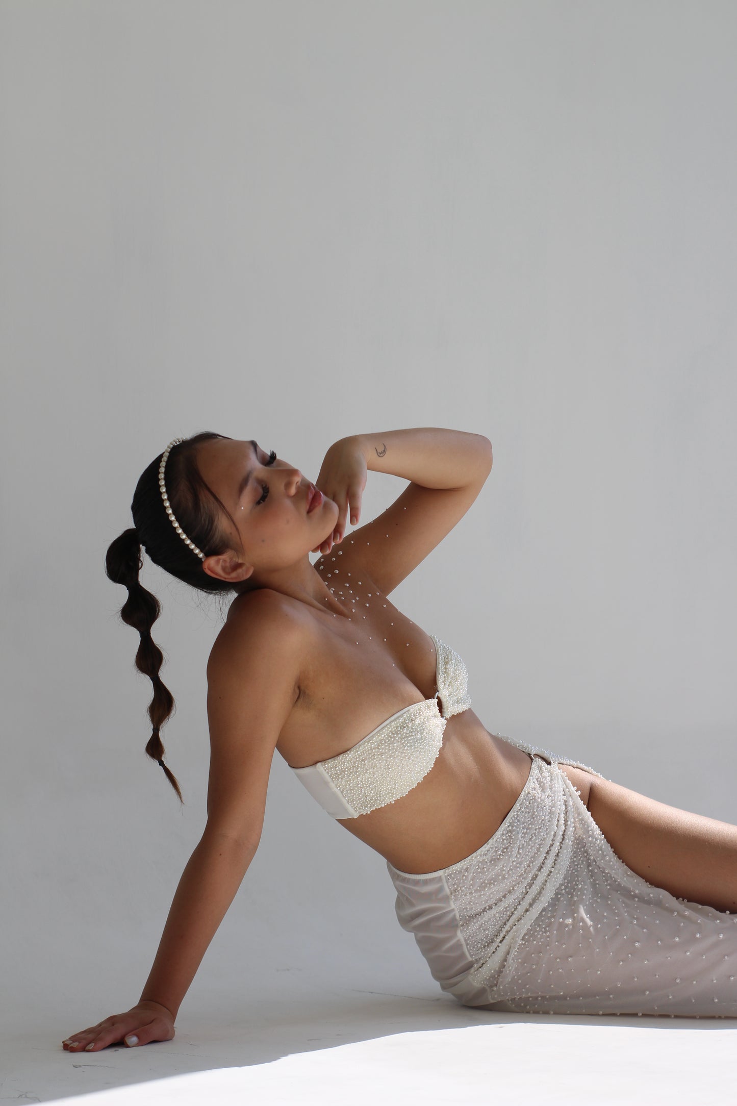 Bali skirt set in white