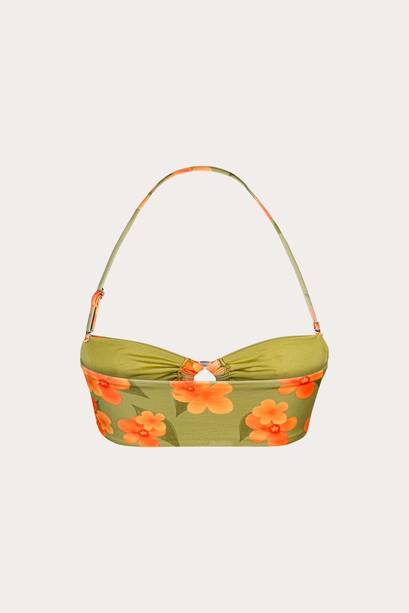 Calendula bandeau bikini top