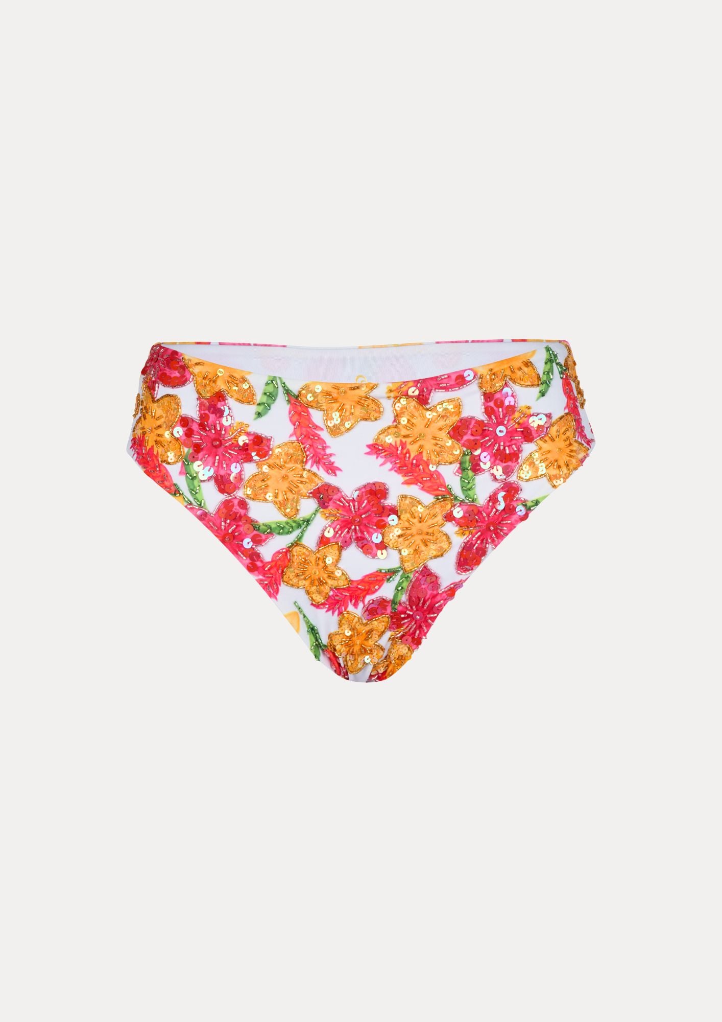 Kamboja full coverage high-waisted bikini bottoms
