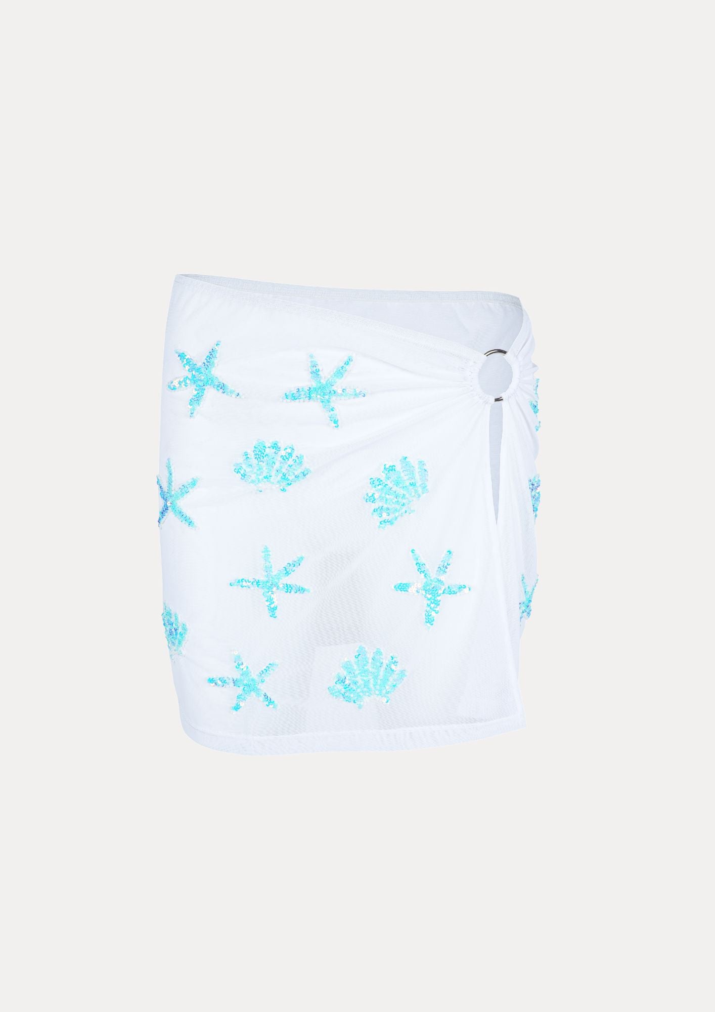 Elle mini sarong skirt black