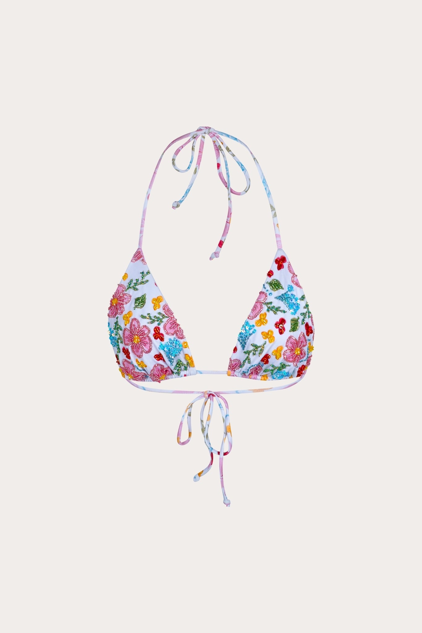 Hazakura triangle bikini top