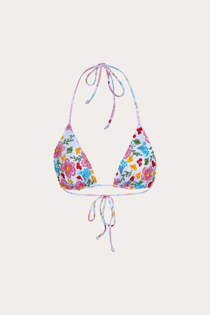 Hazakura triangle bikini top