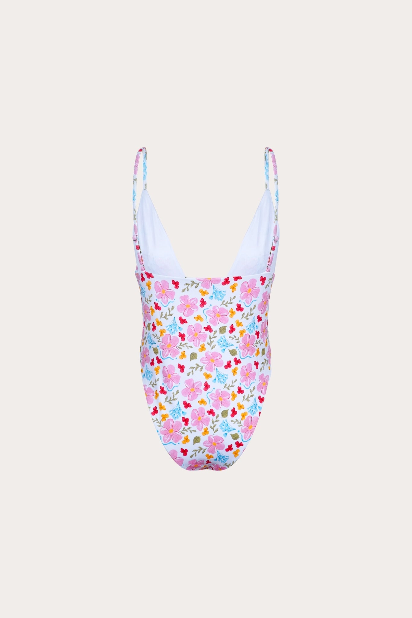 Hana-akari low v-neck swimsuit