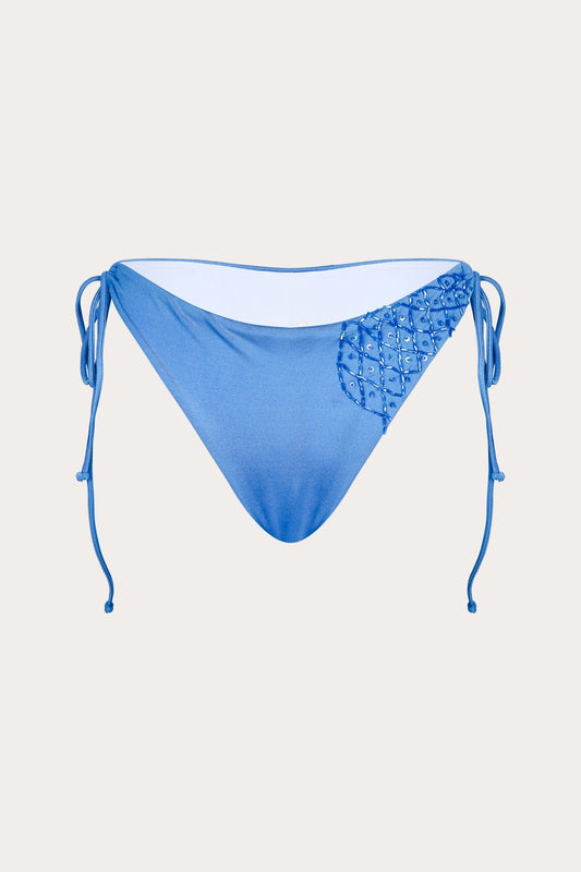 Mykonos coverage bottoms in blue