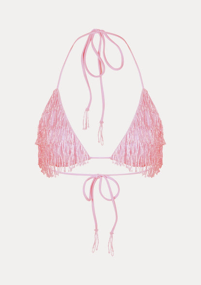 Havana triangle bikini top blush pink