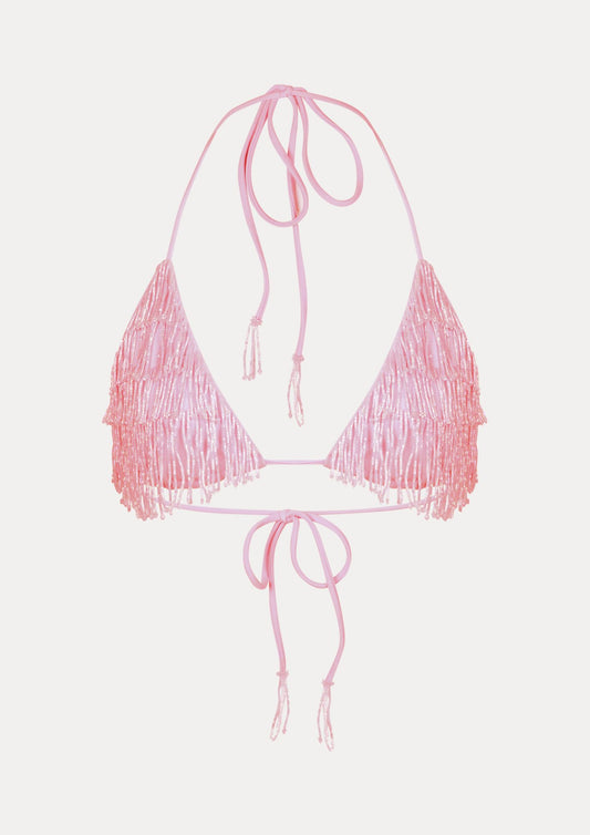 Havana triangle bikini top blush pink