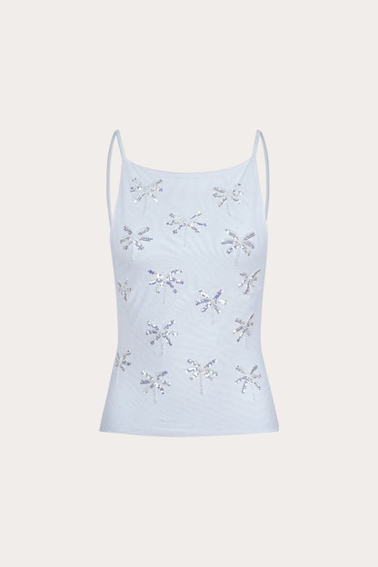 Sadie backless top in white