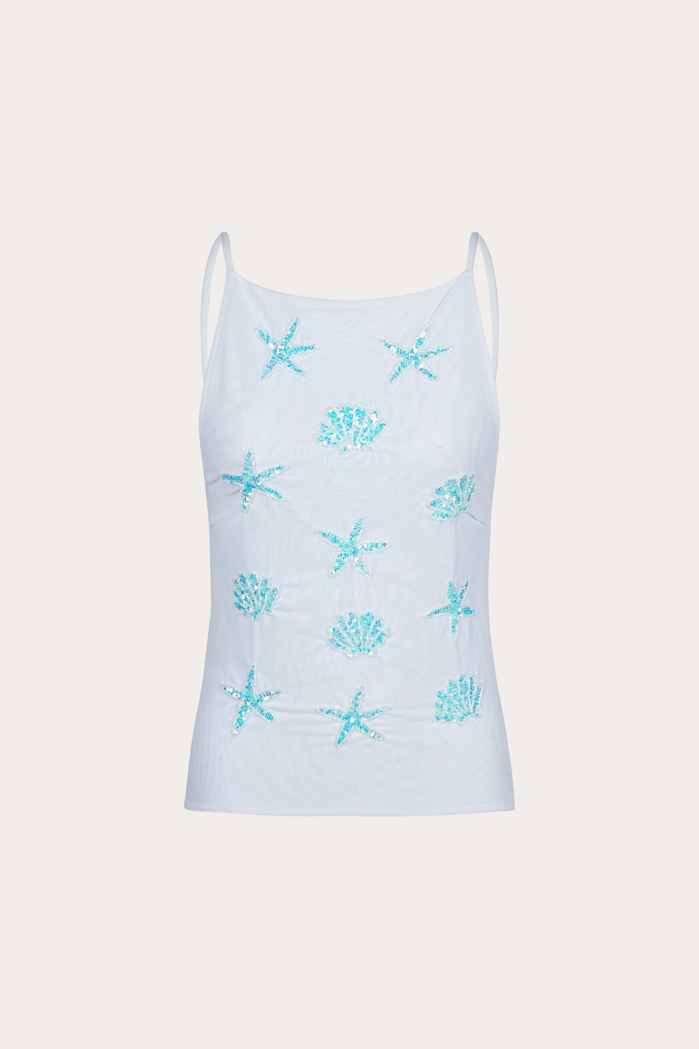 Alana backless top in white