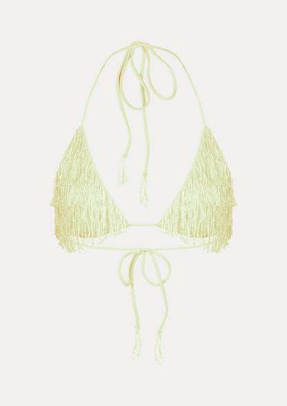 Havana triangle bikini top butter yellow