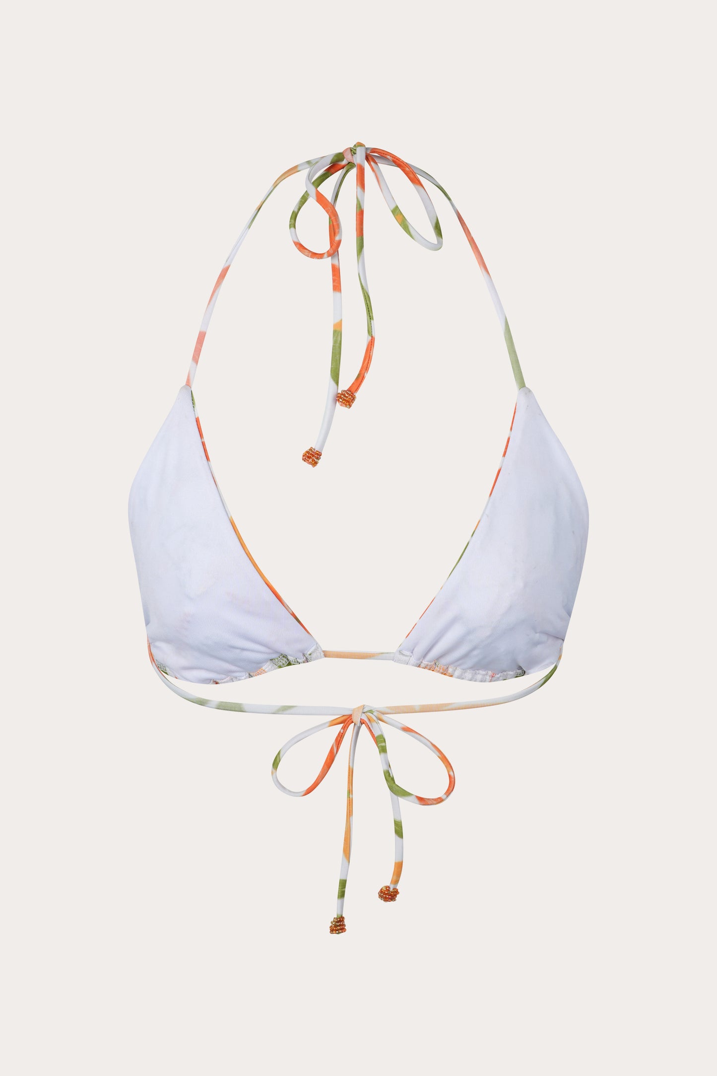 Amber triangle bikini top