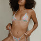 Camellia Triangle Bikini Top